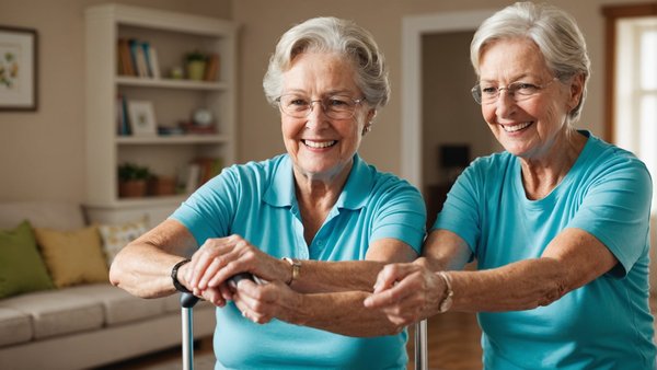 'Exercices à la maison pour les seniors'